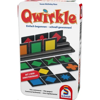 Schmidt Spiele Qwirkle настолна игра в метална кутия за 2-4 играчи (COM34407)