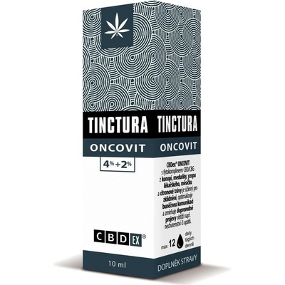 ONCOVIT Tinctura 4% CBD a 2 % CBG 10 ml CBDEX