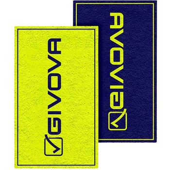 GIVOVA Хавлиена кърпа Givova Double Face 80x165 cm towel - Yellow / Blue (Fluo Yellow / Navy Blue)