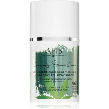 APIS NATURAL COSMETICS Cannabis Home Care лек хидратиращ крем за суха до чувствителна кожа 50ml