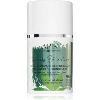 APIS NATURAL COSMETICS Cannabis Home Care лек хидратиращ крем за суха до чувствителна кожа 50ml