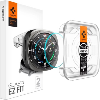 Spigen Glass tR EZ Fit 2 Pack , transparency - Samsung Galaxy Watch Ultra (AGL08349)