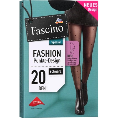 Fascino silonky s puntíky 20 DEN černé