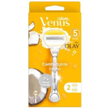 Gillette Venus Platinum Comfortglide OLAY Coconut (машина + 2 глави)