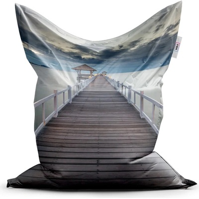 Sablio Sedací vak Drevené mólo 200x140 cm