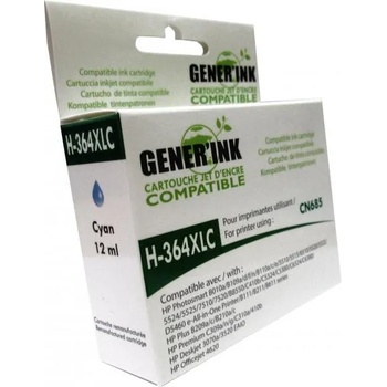 Compatible Мастилница GENERINK CN685 HP No364XL, Cyan (LF-INK-HP-CN685-G)