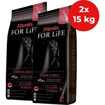 Fitmin Dog For Life Lamb & Rice 2 x 15 kg