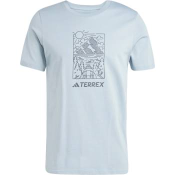 Image 1 of adidas Мъжка тениска Adidas Terrex Graphic T-Shirt Mens - Magic Grey