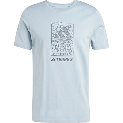 adidas Мъжка тениска Adidas Terrex Graphic T-Shirt Mens - Magic Grey