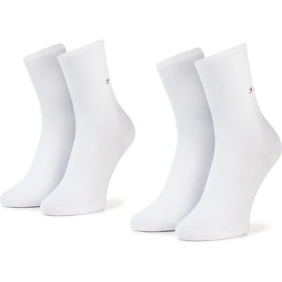 Tommy Hilfiger Комплект 2 чифта дълги чорапи дамски Tommy Hilfiger 371221 White 300 (371221)