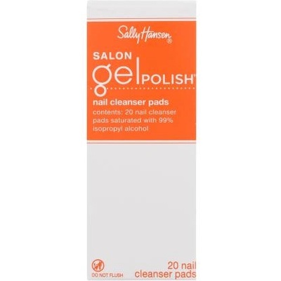 Sally Hansen Salon Gel Polish Nail Cleanser Pads комплект: тампони за почистване на нокти 20 бр