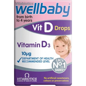 Image 1 of Vitabiotics Wellbaby Vitamin D Drops 10 mcg / 400 IU [30 мл]