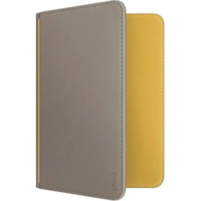 Uniq Калъф за паспорт с блокиране на Uniq Belmont RFID - сиво/жълто (8886463691809)