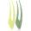 Janeke Hair Clip фиби за коса Green 2x13 см