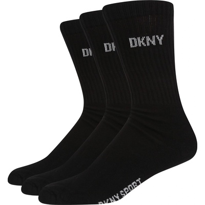 DKNY Чорапи DKNY Ribbed 3 Pack Socks - Black