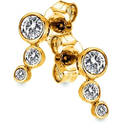 Hot Diamonds pozlacené náušnice s diamanty Gemstone DE833