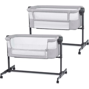 KinderKraft NESTEE UP 2 бебешка кошара GREY (KLNEE002LGR0000) - bebetabg