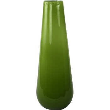 Sklenená váza Luna zelená, 25 cm