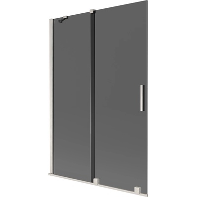 Mexen Velar накрайник за душ кабина 2-крилен плъзгащ се 120 x 150 см, графит, полиран никел - 896-120-000-41-97 (896-120-000-41-97)