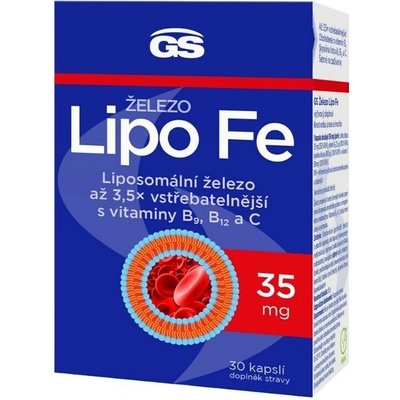 GS Železo Lipo Fe 30 kapslí