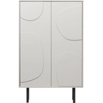 WOOOD Светлосив шкаф от борова дървесина 85x135 cm Cadiz - WOOOD (373990-M)