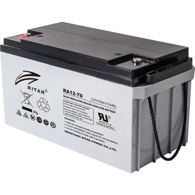 Ritar Оловна батерия RITAR, (RA12-70) AGM, 12V, 70 Ah, 350 /167 /182 mm, Терминал F11(M6) (RITAR-RA12-70)
