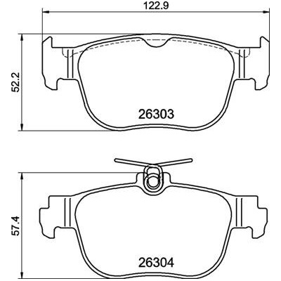 BREMBO Sada brzdových platničiek kotúčovej brzdy P 85 189