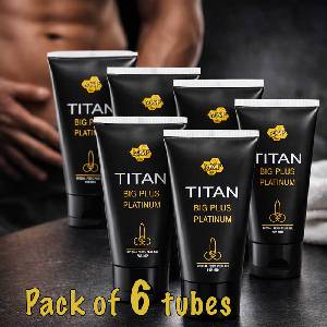  6 x Titan gel - Титан гел платинум за уголемяване на пениса