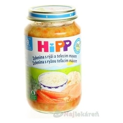 HiPP JUNIOR Zelenina teľacie mäso a ryža 220 g