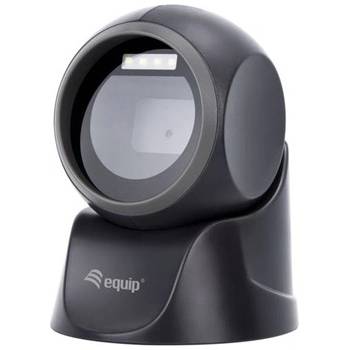 Equip Настолен четец за баркодове - 351027 (2D, многопосочен, кабелен, черен) (351027)