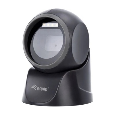 Equip Настолен четец за баркодове - 351027 (2D, многопосочен, кабелен, черен) (351027)