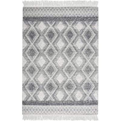 Nej-koberce Nicole Curtis DIAMONDS šedý / slonová kost