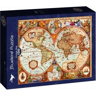 Bluebird Historická mapa 1000 dielov