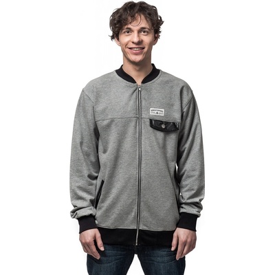 Horsefeathers Butch zip mikina heather Gray