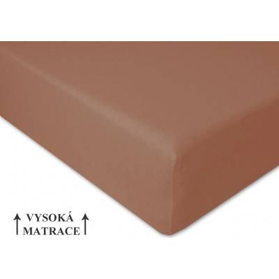 Brotex Jersey prostěradlo Exclusive kávové 220x200