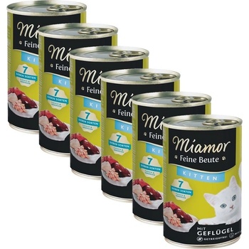Miamor Feine Beute Kitten s hydinou 6 x 400 g