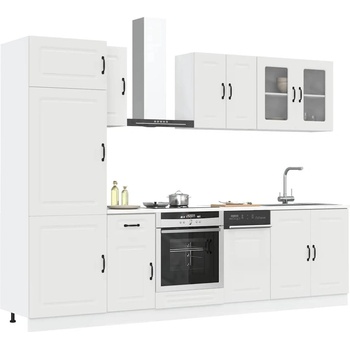 vidaXL Комплект кухненски шкафове от 8 части Kalmar, инженерно дърво (3314791)