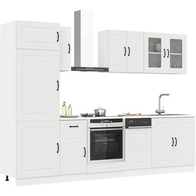 vidaXL Комплект кухненски шкафове от 8 части Kalmar, инженерно дърво (3314791)