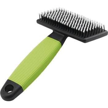 Ferplast - Cat slicker brush with plastic teeth - четка за финно разресване с пластмасови връхчета 14, 5 / 6, 8 / 3, 5 cm