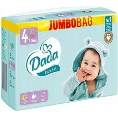 DADA Extra soft 4 MAXI 7‑16 kg 82 ks
