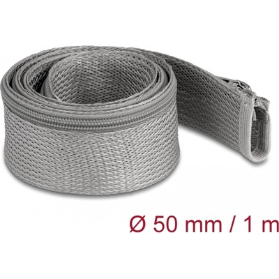 Delock Плетена втулка с цип устойчивост на топлина до 1 m x 50 mm сива (20826)