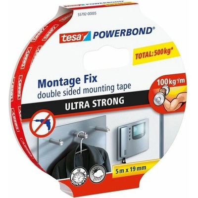 tesa Двустранно лепяща лента TESA 55792 powerbond 19mmx5m ultra strong 7550061001 (7550061001)