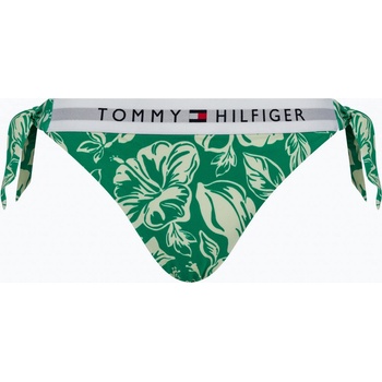 Tommy Hilfiger Cheeky Side Tie Bikini Print vintage tropical olympic green