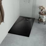 vidaXL SMC 90x80 cm квадратно черен (144778)