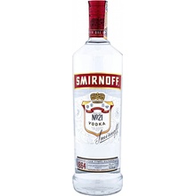 Smirnoff Vodka 37,5% 1 l (čistá fľaša)