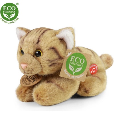Rappa Плюшено Коте със звук, кафяво, 15 см (203556-1)