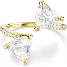 Swarovski Pozlacený otevřený prsten s krystaly Mesmera 5535191