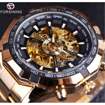 Forsining Часовник forsining to-14524 - Златен / Черен kp14524 (to-14524)