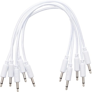 Erica Synths Braided eurorack patch cable 30cm (5pcs, white) 0, 3 m Директен - Директен Пач кабел (4751030829081)