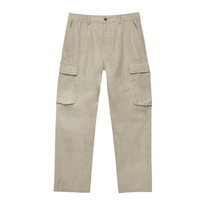 Pull&Bear Карго панталон бежово, размер S
